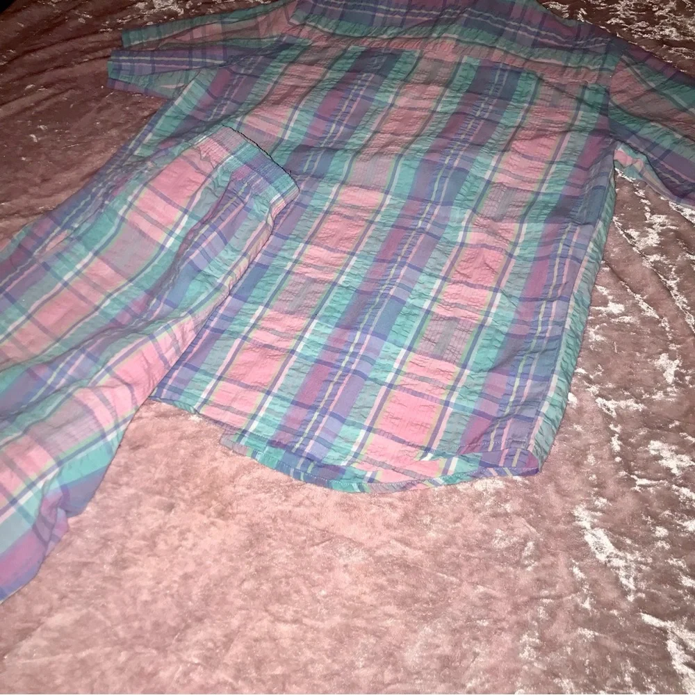 Vtg 80s/90s Pastel Goth/Kawaii Fun Plaid Picnic Matching Shorts Set - Picture 10 of 12